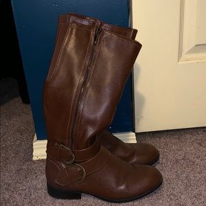 Tall brown boots